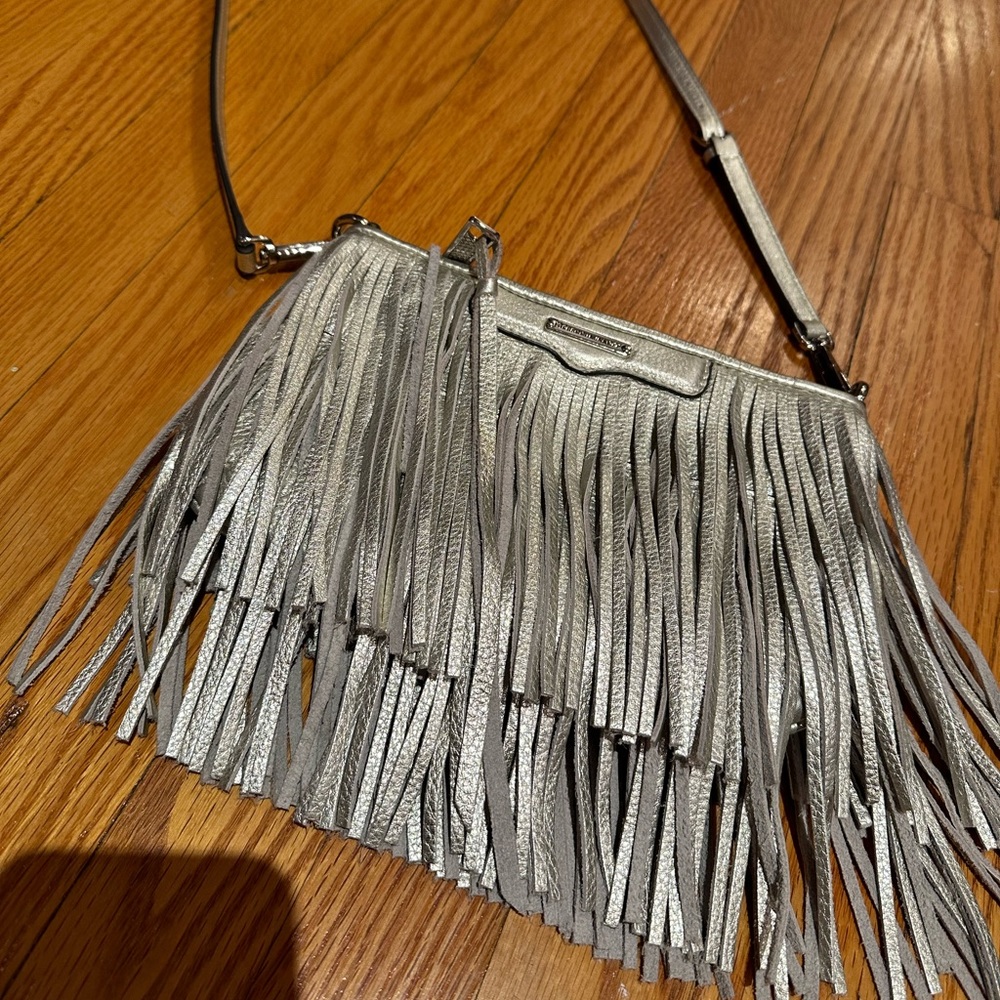 Rebecca Minkoff Silver Fringe Crossbody
